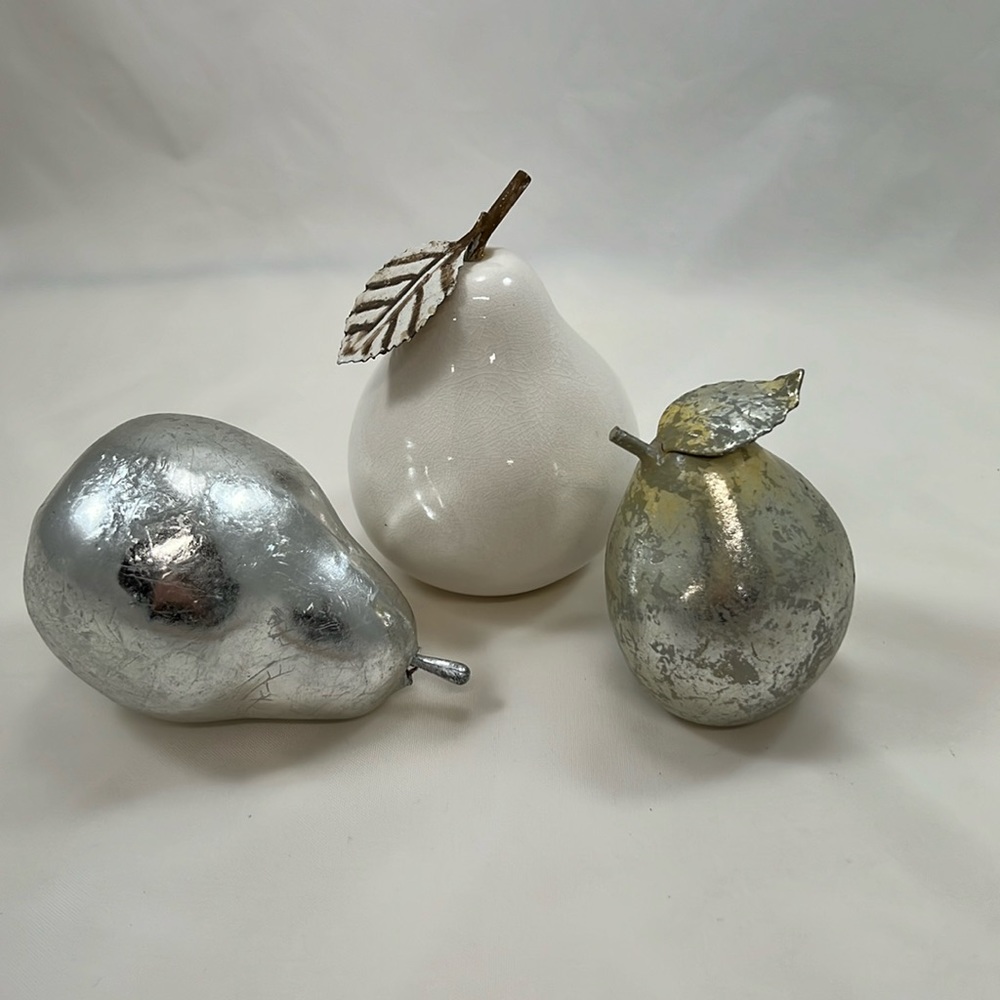 Decorative pears - set of three